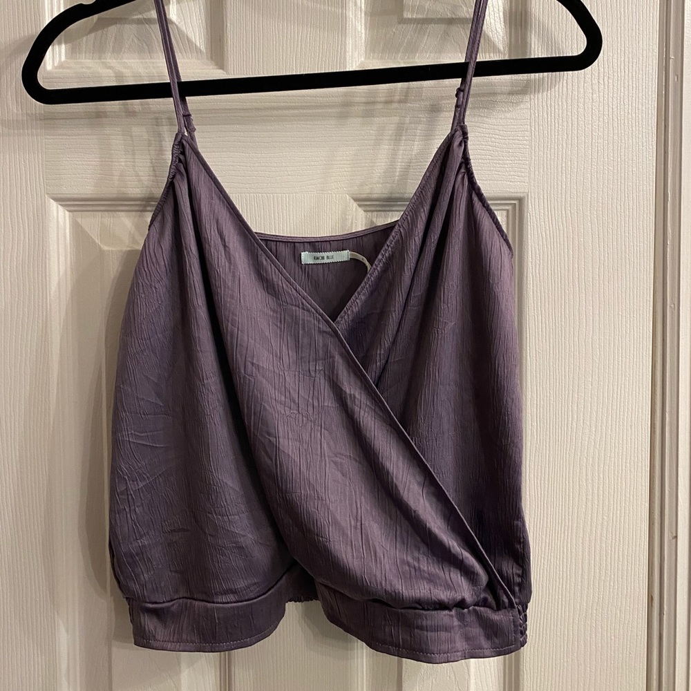 Kimchi Blue Satin V neck Top